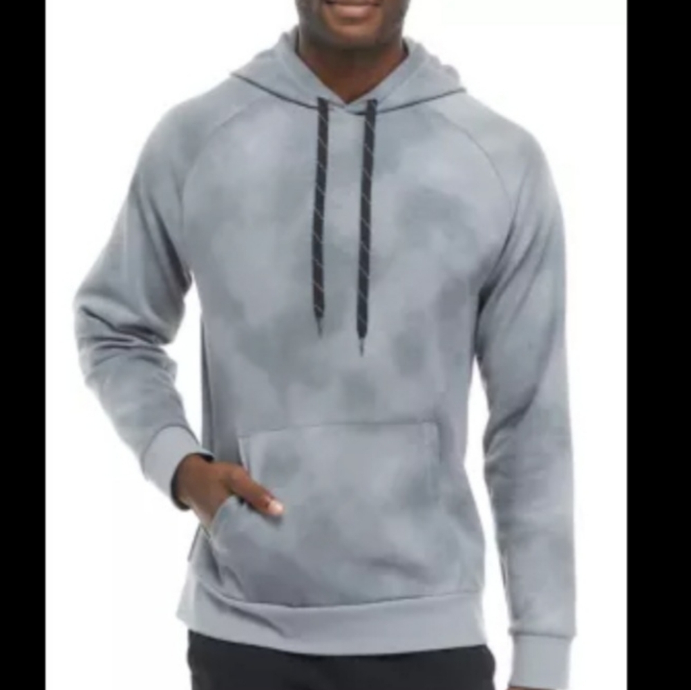 Zelos Men's Cloud Dye Hoodie Shift Gray - Size 2XL